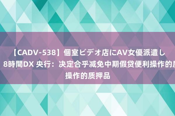 【CADV-538】個室ビデオ店にAV女優派遣します。8時間DX 央行：决定合乎减免中期假贷便利操作的质押品