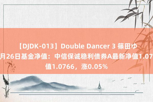 【DJDK-013】Double Dancer 3 篠田ゆう 三浦まい 7月26日基金净值：中信保诚稳利债券A最新净值1.0766，涨0.05%