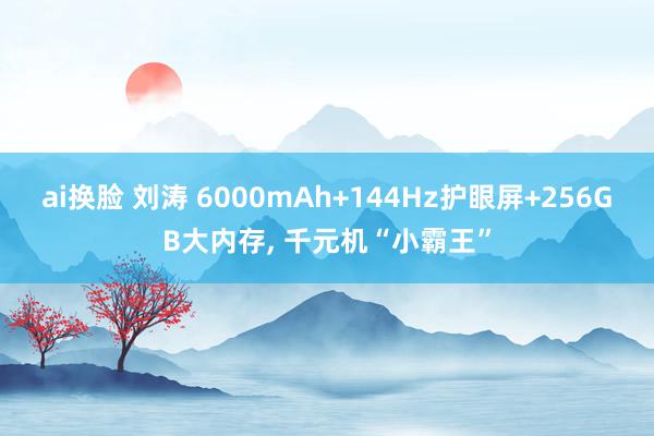 ai换脸 刘涛 6000mAh+144Hz护眼屏+256GB大内存, 千元机“小霸王”