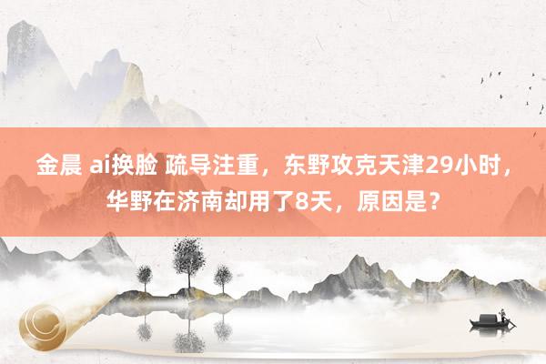 金晨 ai换脸 疏导注重，东野攻克天津29小时，华野在济南却用了8天，原因是？